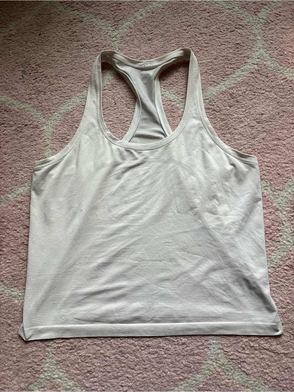 lululemon athletica White Racerback Performance Tank